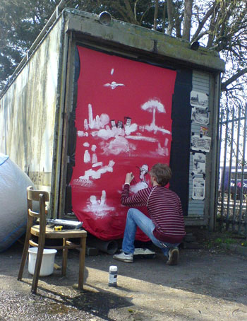 Some black paint action and it's starting to take shape.