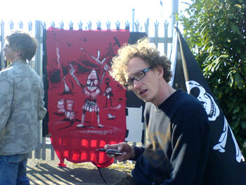 Andy T brings out the pirate trike for no good reason.