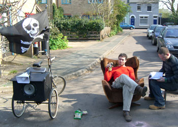 Andy S overlooking operations from 'the chair'.