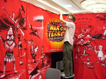 The only concession to 'normal marketing materials': our new WoT Banner!