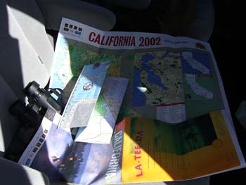 With only one road in and out of the desert, two maps was kind of overkill.