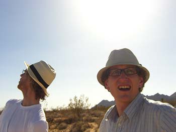 Being on the edge of a massive military base makes Andy and Tom nervous. Is that an un-manned drone?