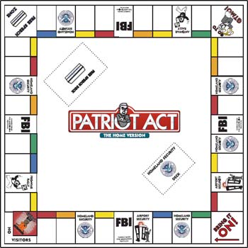 Mike at <a href="http://www.graphix4change.com/portfolio_PA_game.html">Graphix 4 Change</a> made this satirical game, highlighting the erosion of civil liberties and released it as a free download on his website. Go Mike!