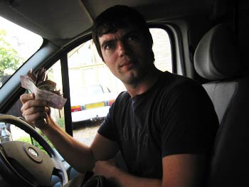 Having raided the TerrorBull vault, we find we have enough for two sandwiches and petrol to get us to Baldock