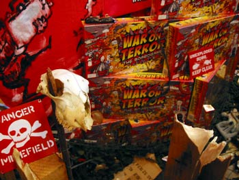 A detail of a sheep that's seen happier times