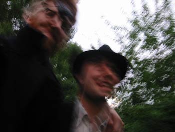 After a long day: the evening's weirdness begins.