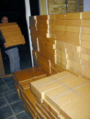 The state of the front room, after grabbing 300 games from Uniserve's clutches