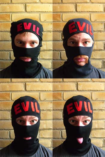 Finally we get something that looks vaguely balaclava-like. You wouldn't think it was that difficult.