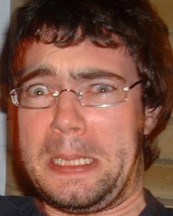 It's contageous! Andy S feels the burn during a particularly intense bout of terror on <a href="/wotblog/index.php?id=26">22 February 2005</a>.