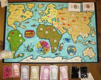 As time progressed, we realised we were really going to get this game made and our prototypes became more professional looking. This lovely new board, first used on <a href="/wotblog/index.php?id=51">10 March 2006</a>, is notable for Iran's absence.