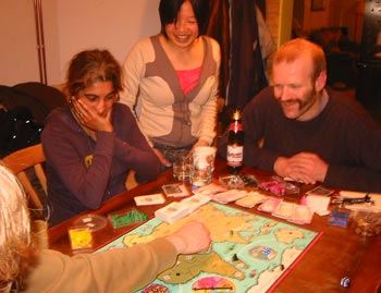 Our prototype looks fairly 'professional' now and often a game would turn up a golden snap like the one above, taken on <a href="/wotblog/index.php?id=56">8 April 2006</a>, which could have come straight from the box of a 1970s Mattel family game