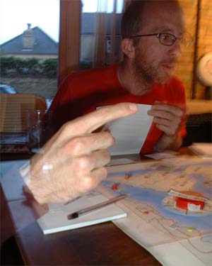 The ghostly hand of retribution points at Andy T and looks like Ian is going to act upon it.