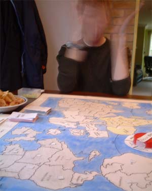 Tom is animated before we even begin. The Man With No Face is a formidable opponent.