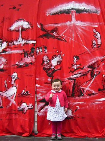 Amongst the madness there is sense. Stop fighting, Try smiling. Ah, the wisdom of youth.