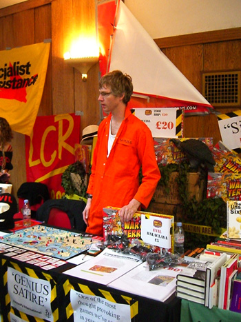 That's a bit embarrasing, who taped the banner up?