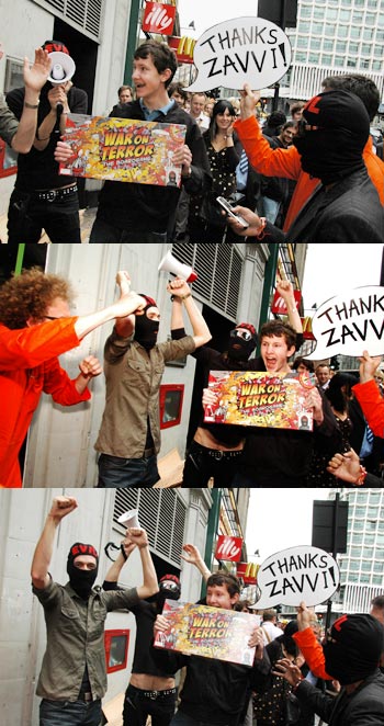 The last lucky chap and his transformation from surprise, to elation, to hunger in three short seconds.