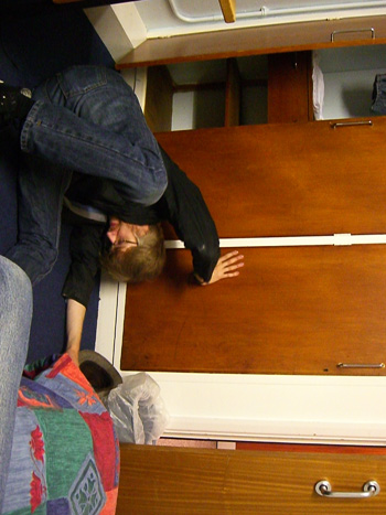 Tom gets to grips with Uni accomodation