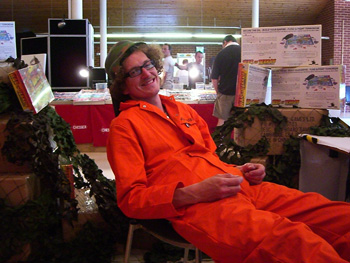 Worzel Gummidge wears his best head