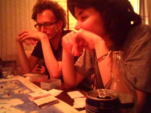 Earnest faces all round.