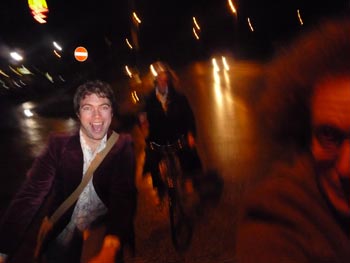 Despite having ridden bikes since we could walk, when you're abroad, on hired bikes, after a number of special Cosplay Hour Bloody Marys, cycling is the most amazingly fun experience in the world.