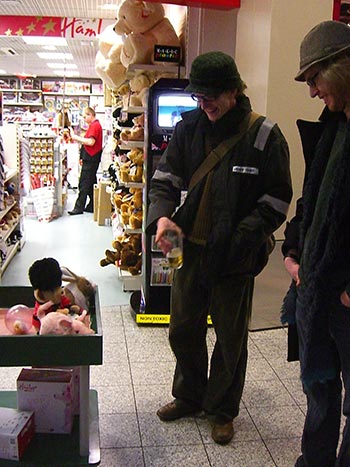 Amazing how battery-powered fluffy animals can provide such innocent delight (when you're drunk)