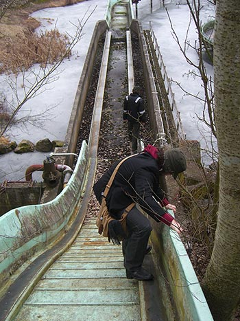 We decided to see if it was as much fun on foot as in a boat.