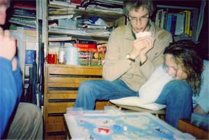 Tom gets some moral support.