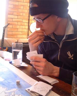 Andy T taking a 'balaclava break' and considering his options.