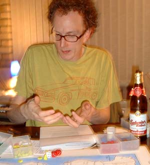 Andy T weighs up the options with a helpful mime.