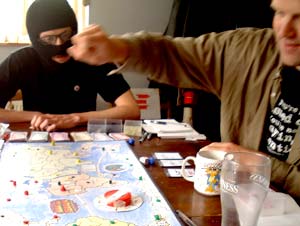 Hamish seems to have had enough.