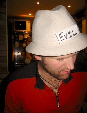 The balaclava is in need of a wash, so the evil hat comes out...