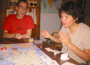 Tom's war cry as Ila plows in with the terrorists.