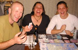 Look, the terrorists! Nadja seems to be enjoying herself now.