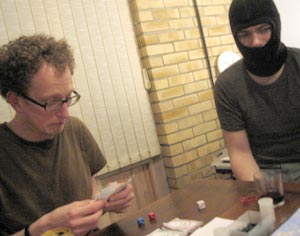 An early evil for Andy S and it looks like Andy T has the fear.