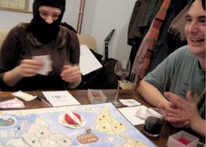 The balaclava starts doing the rounds, Fiona's time for evil...