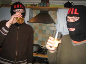 And relaxing with a drink after a hard day at the office.