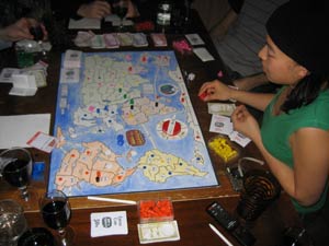 Mid-way through the game.