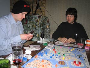 Andy S, the only terrorist player, contemplates his diminishing army.