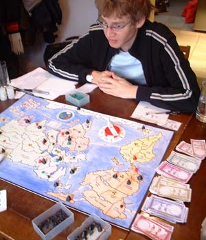 And Tom isn't looking happy about it.