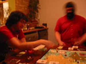 Jim, literally shaking with rage, as Andy S banishes him from Asia