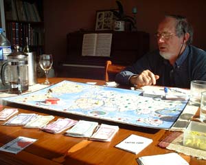 Dad surveying the world.