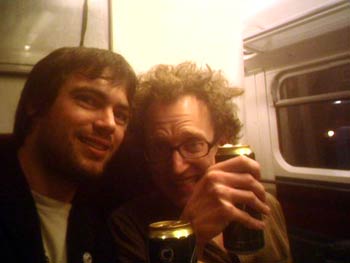 Travellers on the train. Classy. This was our only nourishment all day.