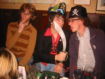 And we needed some extra pictures for the gallery. Last night it was Andy S's birthday. A pirate birthday.