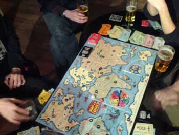 Top down beery Games Day shot