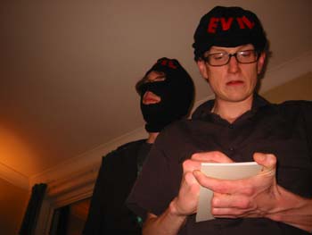 Andy T writes a shopping list on the secret message pad. Time for a mid-WoT chippy run.