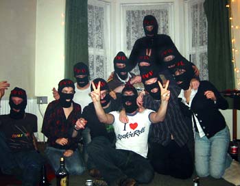 Classic 'team photo' formation. Lovely.