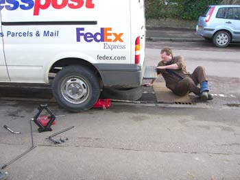 Damit! He survived, and we thought we could use his place to store our games.